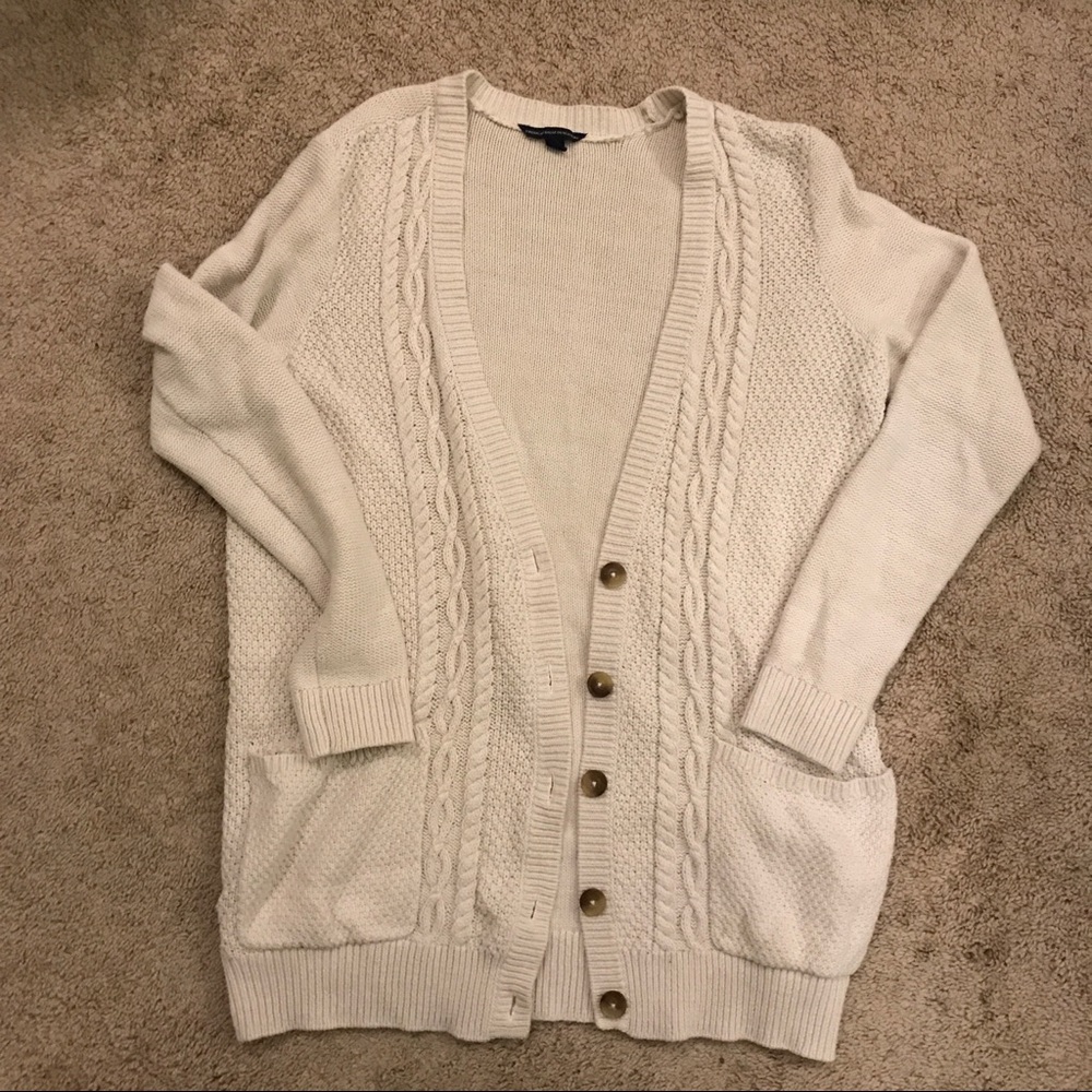 American Eagle Knitted Boyfriend Grandpa Cardigan